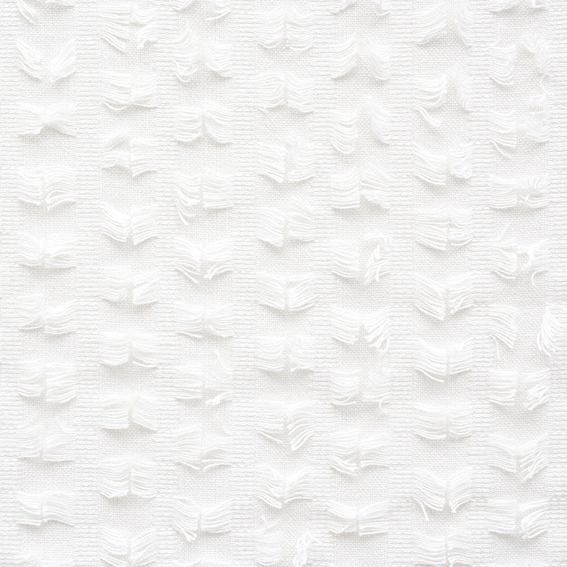 Schumacher Montego Fringe Snow Fabric - Eade's Wallpaper