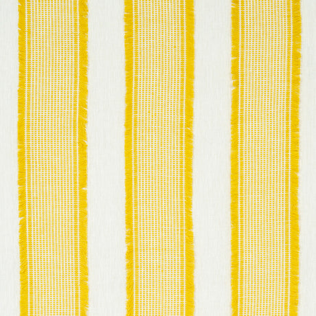 Schumacher Tulum Casement Yellow Fabric - Eade's Wallpaper