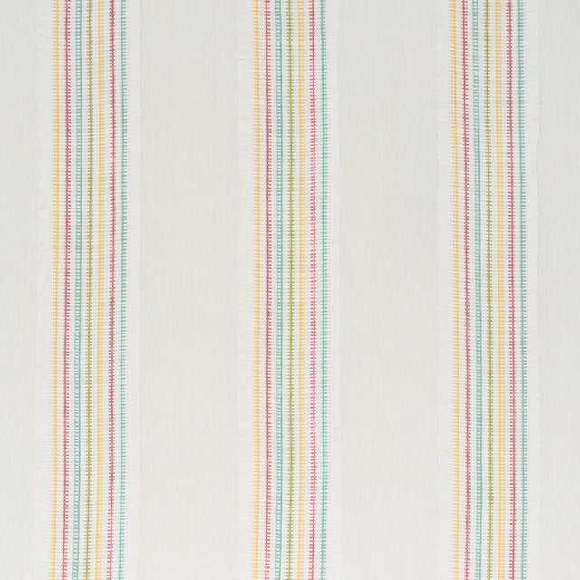 Schumacher 73597 TULUM CASEMENT in MUTLI Fabric - SHEERS & C
