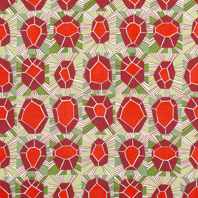 Schumacher 735N75 BERNARD in PALM Fabric - RAOUL TEXTILES