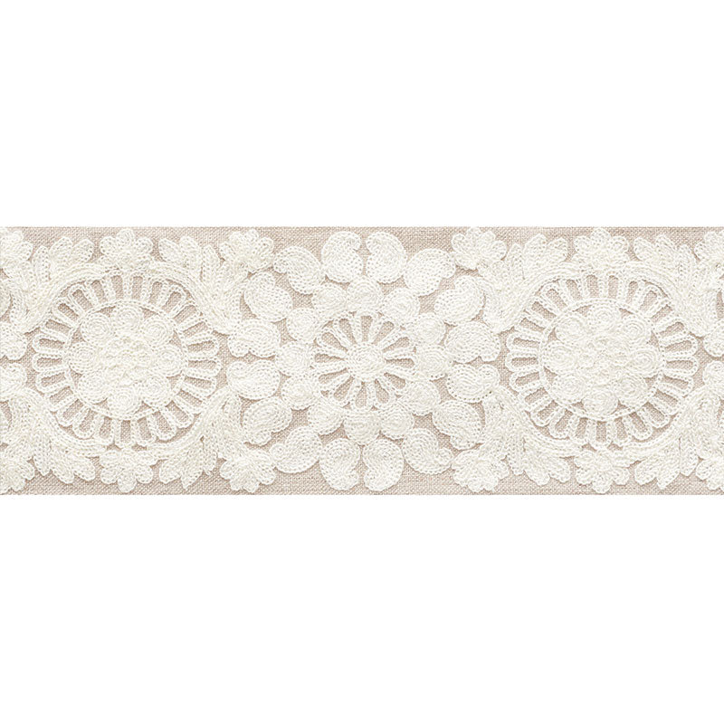Schumacher 73620 JOELLE TAPE in NATURAL Trim - HAPPY TOGETHE