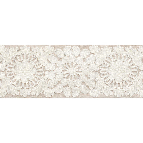Schumacher 73620 JOELLE TAPE in NATURAL Trim - HAPPY TOGETHE