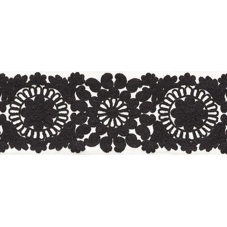 Schumacher 73621 JOELLE TAPE in BLACK Trim - HAPPY TOGETHER