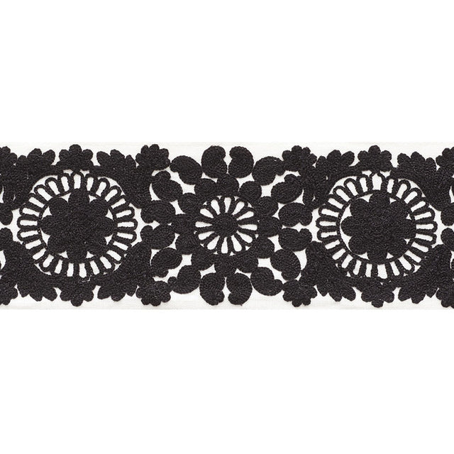 Schumacher 73621 JOELLE TAPE in BLACK Trim - HAPPY TOGETHER