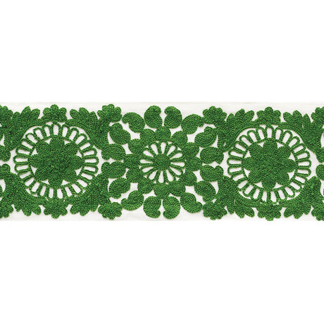 Schumacher 73623 JOELLE TAPE in GREEN Trim - HAPPY TOGETHER