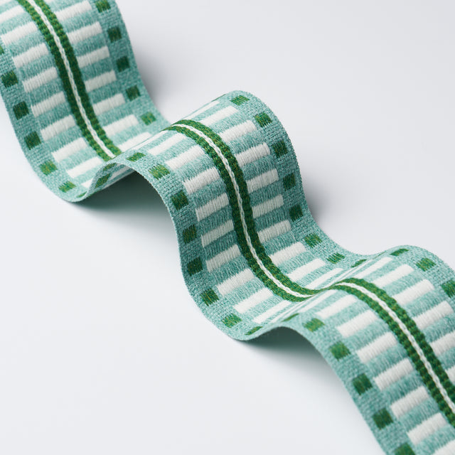 Schumacher 73635 JACOBSEN TAPE INDOOR/OUTDOOR in MINERAL Tri