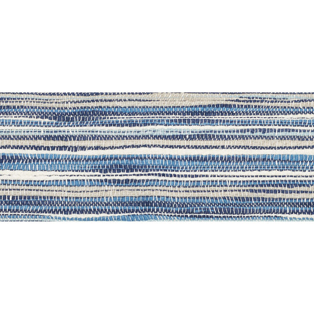 Schumacher 73662 MAYA TAPE in INDIGO Trim - AU NATUREL