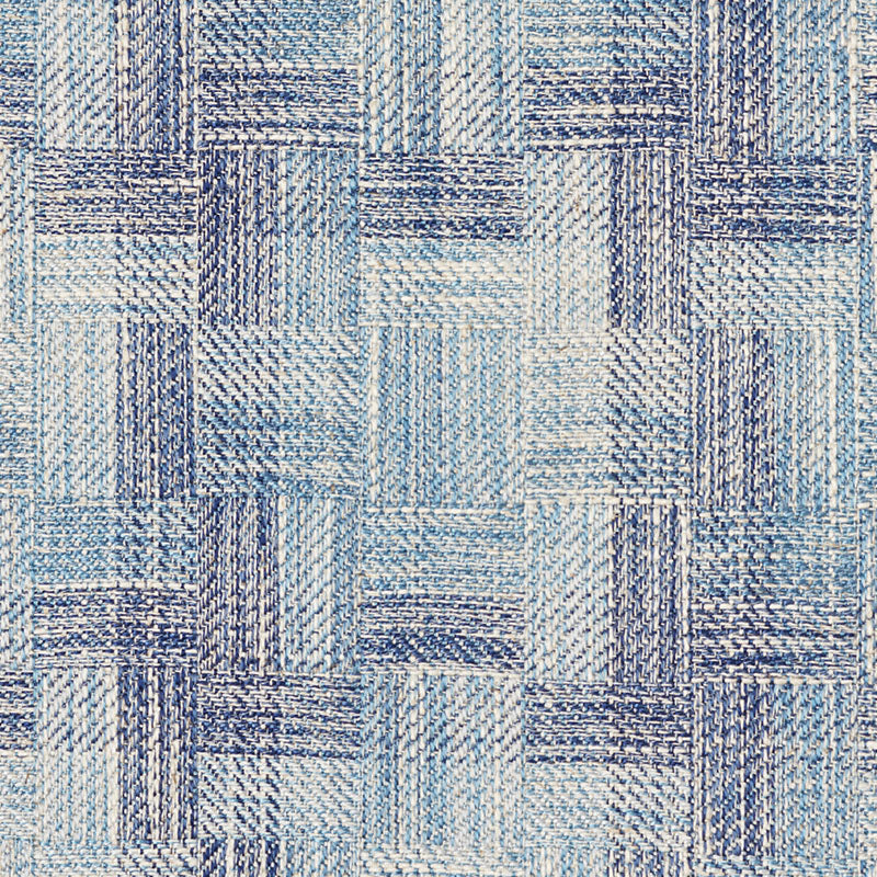 Schumacher Boro Plaid Indigo Fabric