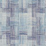 Schumacher Boro Plaid Indigo Fabric