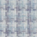 Schumacher Boro Plaid Indigo Fabric