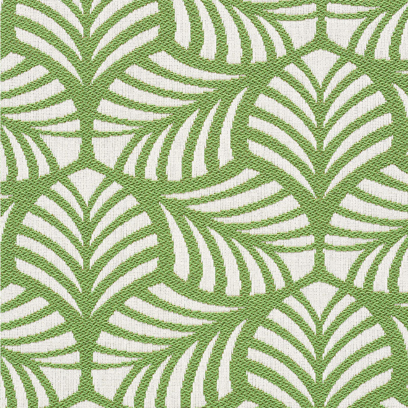 Schumacher Sonia Ii Indoor/Outdoor Green Fabric - Eade's Wallpaper