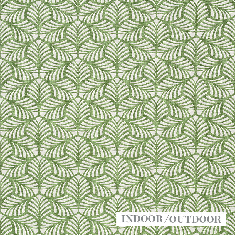 Schumacher Sonia Ii Indoor/Outdoor Green Fabric - Eade's Wallpaper