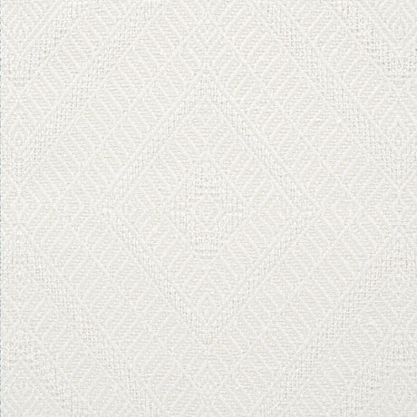 Schumacher Geometric Weave Indoor/Outdoor Ivory Fabric