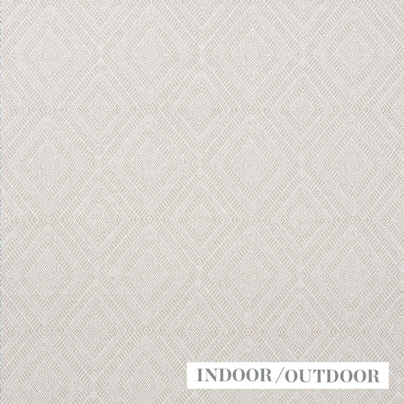 Schumacher Geometric Weave Indoor/Outdoor Natural Fabric