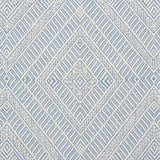 Schumacher Geometric Weave Indoor/Outdoor Chambray Fabric