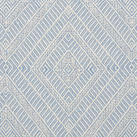 Schumacher Geometric Weave Indoor/Outdoor Chambray Fabric