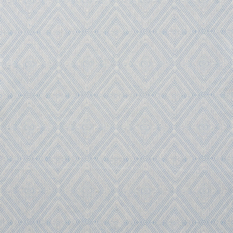 Schumacher Geometric Weave Indoor/Outdoor Chambray Fabric