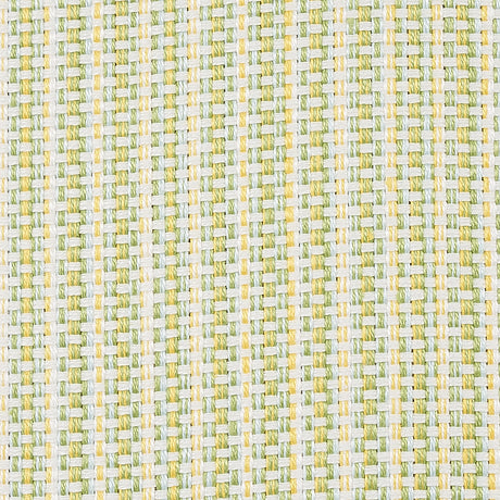 Schumacher Rustic Basketweave Leaf Fabric - Eade's Wallpaper