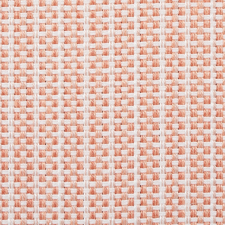 Schumacher Rustic Basketweave Coral Fabric - Eade's Wallpaper