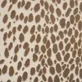 Schumacher Cheetah Velvet Natural Fabric