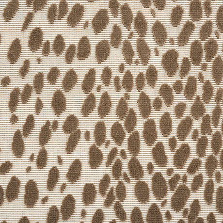 Schumacher Cheetah Velvet Natural Fabric