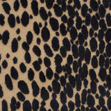 Schumacher Cheetah Velvet Ebony Fabric