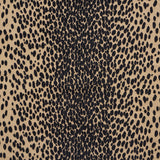 Schumacher Cheetah Velvet Ebony Fabric