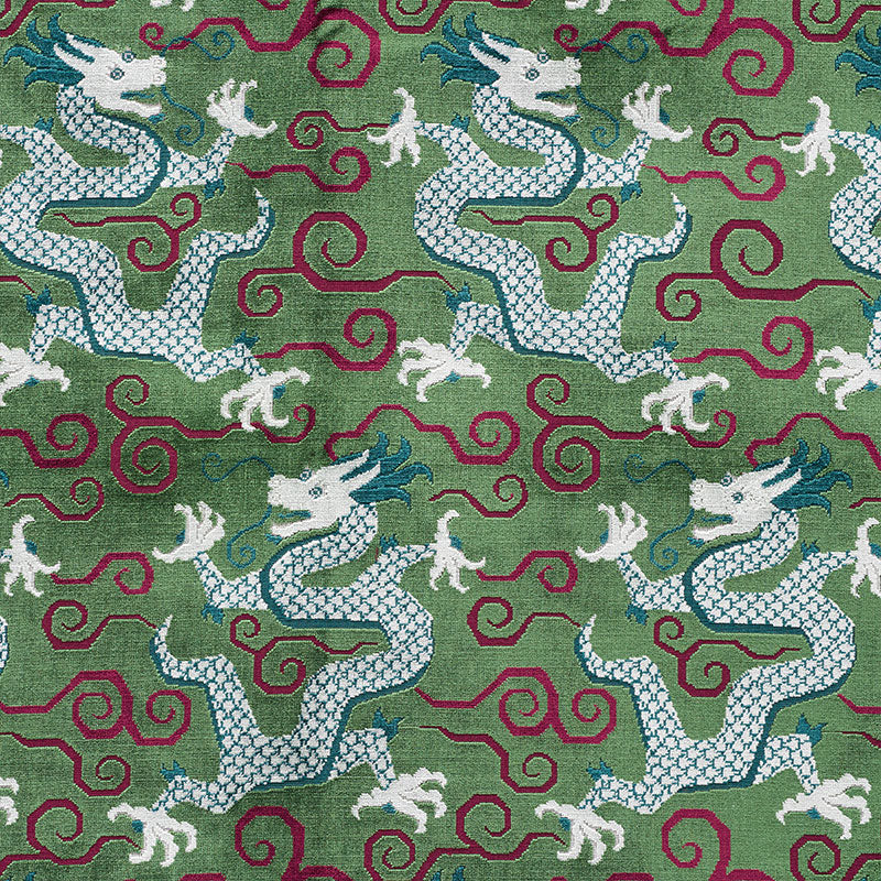 Schumacher Bixi Velvet Emerald Fabric