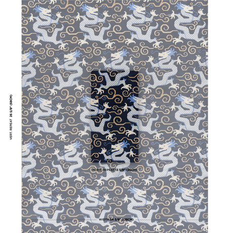 Schumacher Bixi Velvet Midnight Blue Fabric