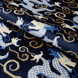Schumacher Bixi Velvet Midnight Blue Fabric