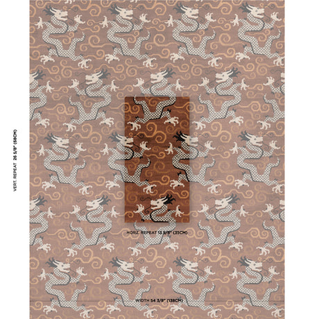 Schumacher Bixi Velvet Bronze Fabric