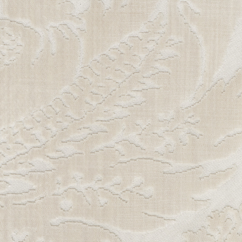 Schumacher Pavia Silk Velvet Platinum Fabric - Eade's Wallpaper
