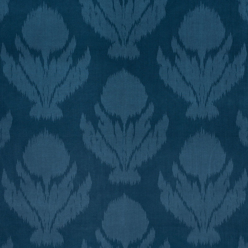 Schumacher Agra Velvet Peacock Fabric