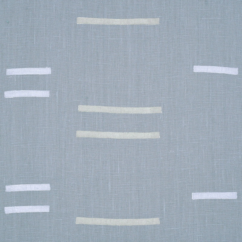 Schumacher Oaxaca Steel Fabric - Eade's Wallpaper