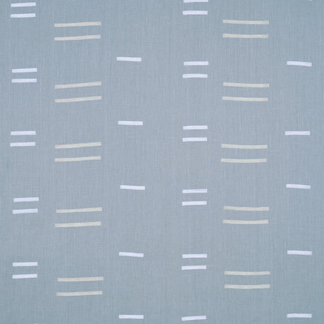 Schumacher Oaxaca Steel Fabric - Eade's Wallpaper