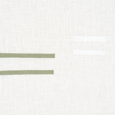 Schumacher 74003 OAXACA in GRASS ON WHITE Fabric - CAROLINE 