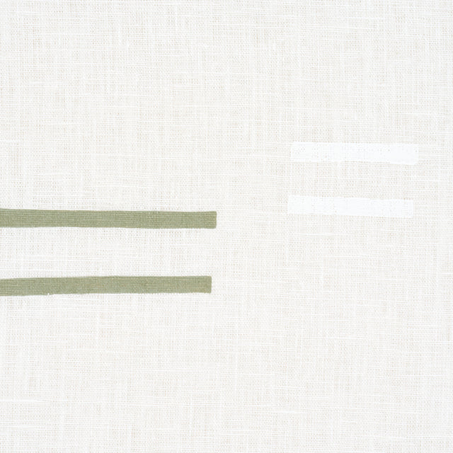 Schumacher 74003 OAXACA in GRASS ON WHITE Fabric - CAROLINE 