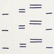 Schumacher Oaxaca Navy On White Fabric - Eade's Wallpaper
