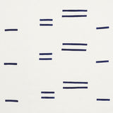 Schumacher Oaxaca Navy On White Fabric - Eade's Wallpaper