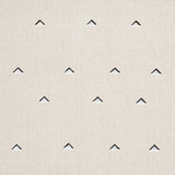 Schumacher Overlapping Triangles Black & White Fabric - Eade's Wallpaper