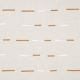 Schumacher Overlapping Dashes Brown & White Fabric - Eade's Wallpaper
