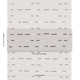 Schumacher Overlapping Dashes Navy Fabric - Eade's Wallpaper