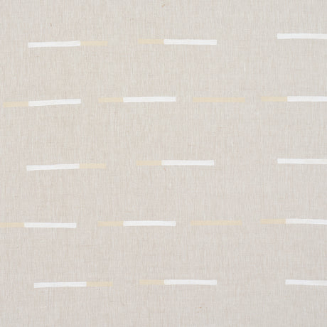 Schumacher Overlapping Dashes Buff Fabric - Eade's Wallpaper