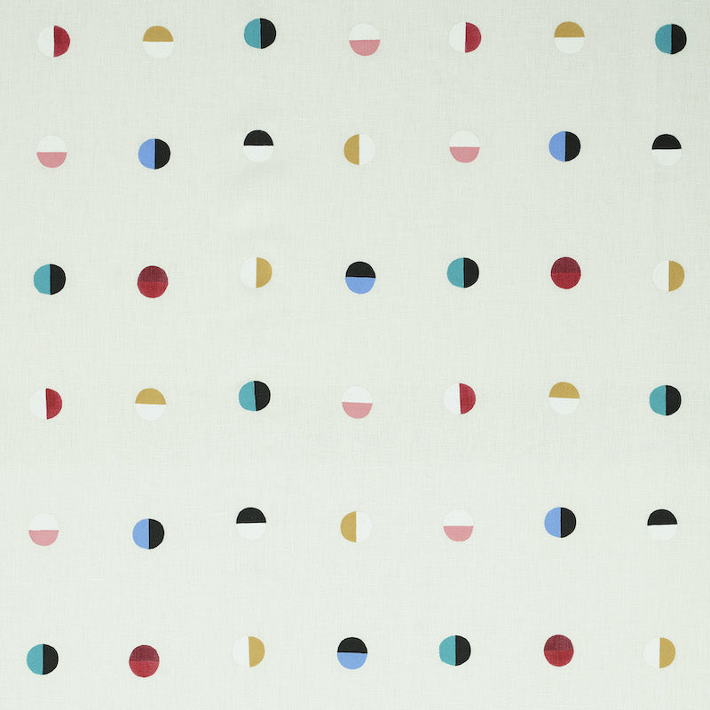Schumacher Joshua Tree Multi Moons On Ivory Fabric