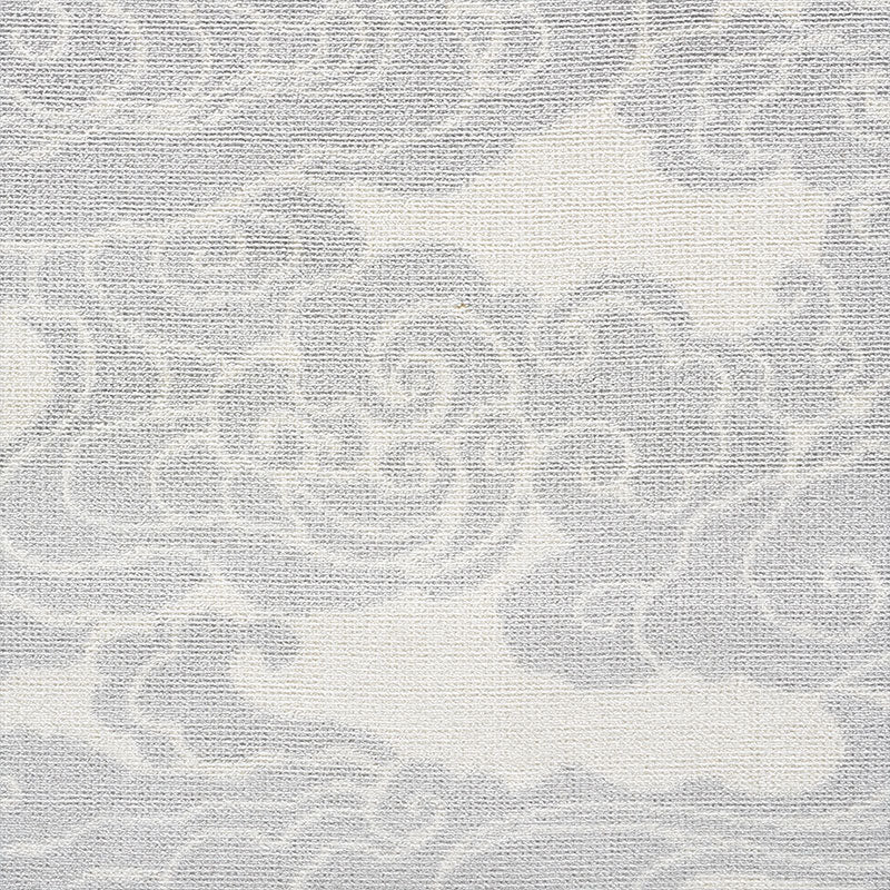 Schumacher Sozan Velvet Platinum Fabric - Eade's Wallpaper