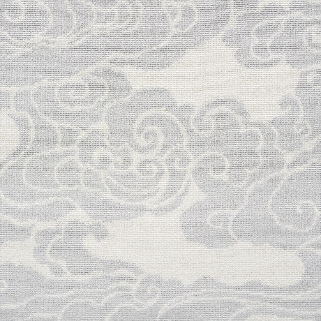 Schumacher Sozan Velvet Platinum Fabric - Eade's Wallpaper