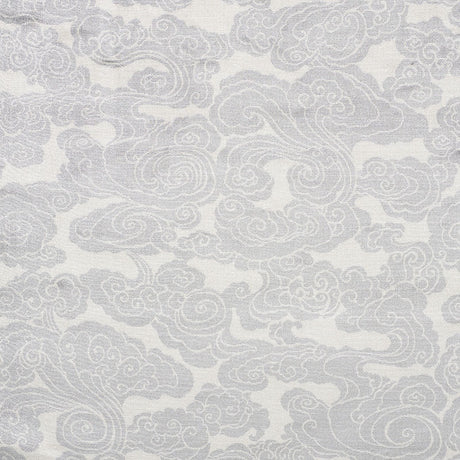 Schumacher Sozan Velvet Platinum Fabric - Eade's Wallpaper