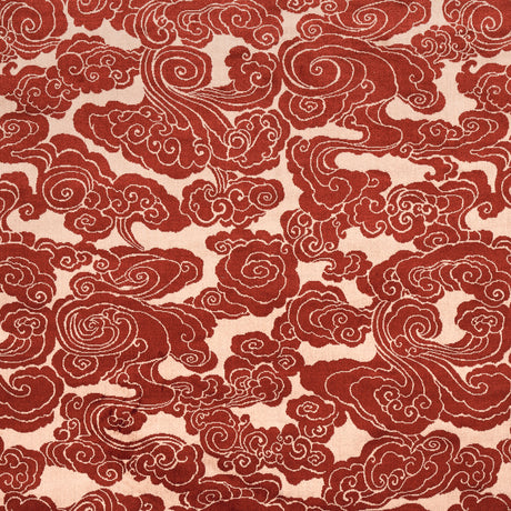 Schumacher Sozan Velvet Cinnabar Fabric - Eade's Wallpaper