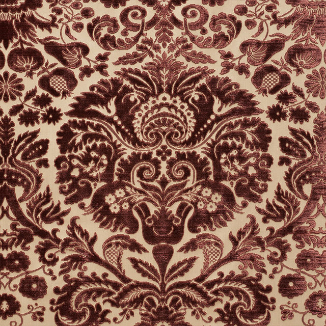 Schumacher Morimont Velvet Rosewood Fabric - Eade's Wallpaper