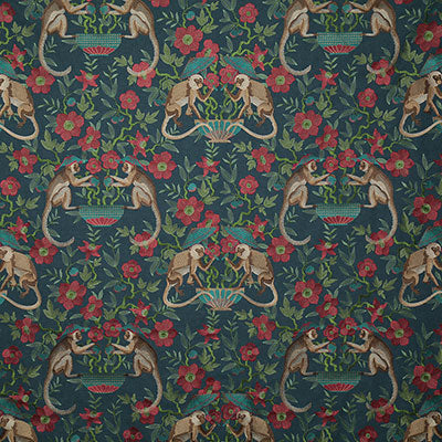 Pindler CHEEKY MONKEY BLOSSOM 7412 Fabric - Fabric Collectio